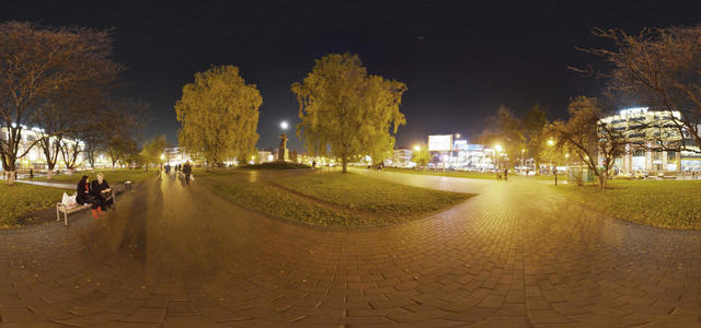 In the park on Teatralnaya