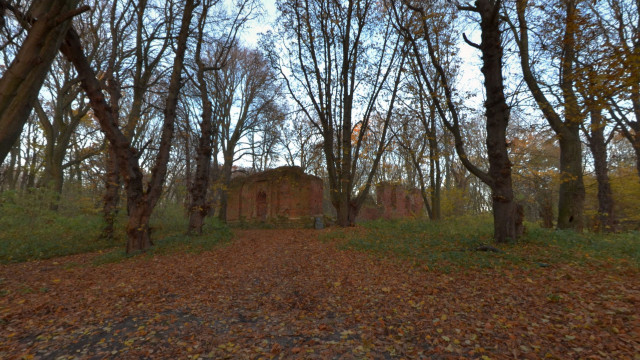 Castle Balga, the ruins of the Kirch