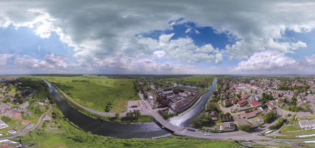 Castle Tapiau - prison - view from above