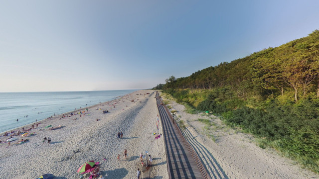 Above the beach in Yantarnoye
