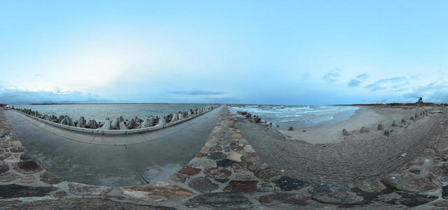 At the foot of the cape