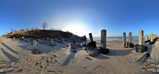 View of the winter sea