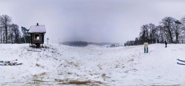 Small beavers - a skiing track in the Kaliningrad region
