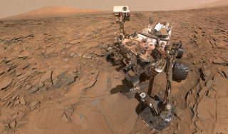 Curiosity, a Mars rover
