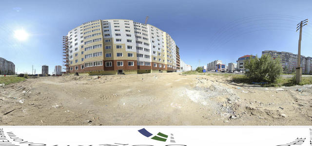 Residential house "Watercolor". The house territory