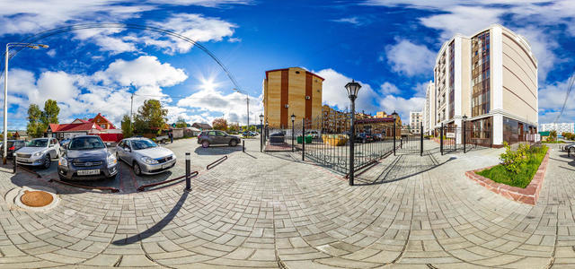 View from the street. Ostrovsky