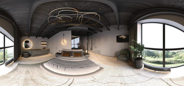 Bedroom panorama