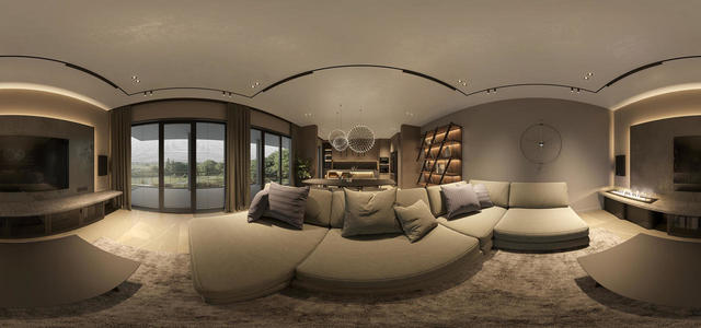Ground floor Living room panorama 2