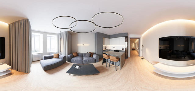 Living room 01 panorama