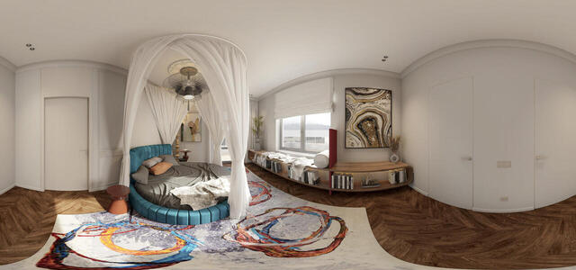 Bedroom panorama
