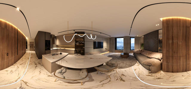 Panorama living room CShading LightMix