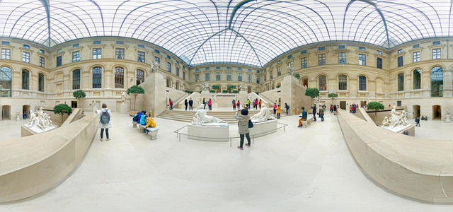 The Louvre. Hall of ancient sculpture