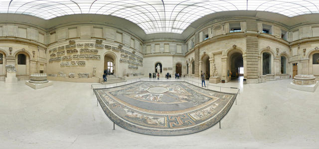 The Louvre. Ancient mosaic