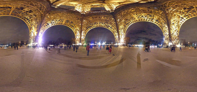 The foot of the Eiffel Tower