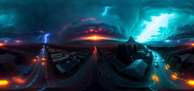 realistic thunderstorm concept art illustrationdfdf