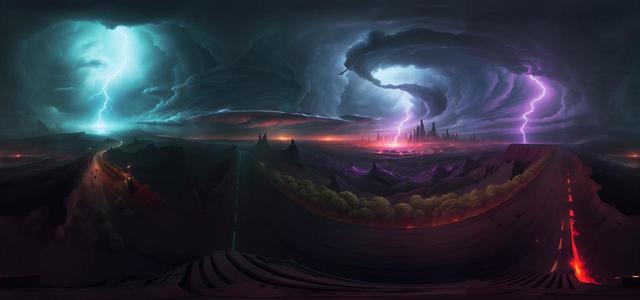 realistic thunderstorm concept art illustration452