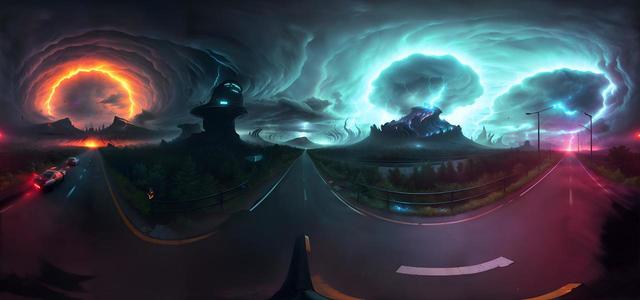 realistic thunderstorm concept art illustration321