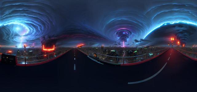 realistic realistic 8k lava  cyberpunk  city 