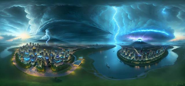 realistic tornado  thunderstorm  best high quali