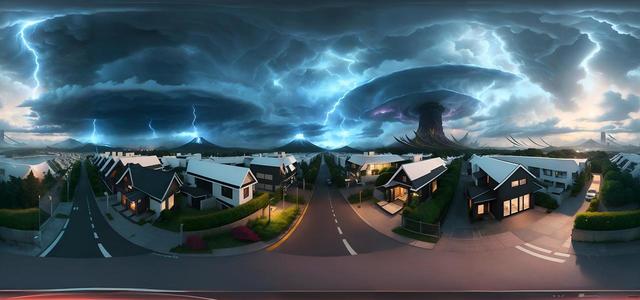 realistic concept art shelfcloud  thunderstorm 3