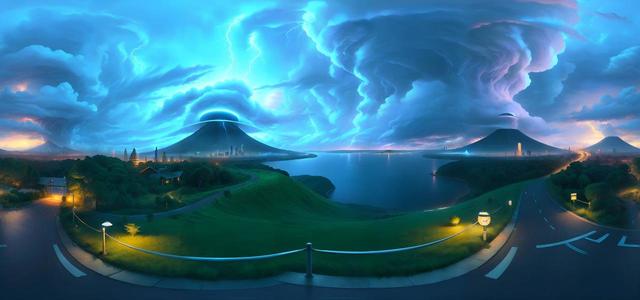realistic concept art shelfcloud  thunderstorm 43