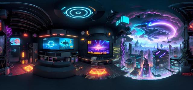 modern computer animation cyberpunk illustration (2)