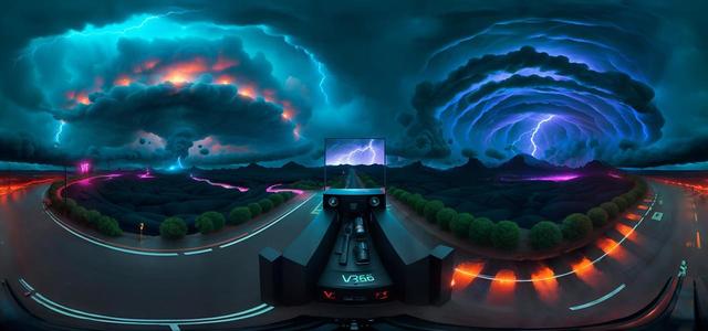 realistic thunderstorm concept art illustration