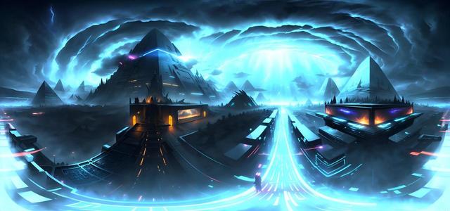 realistic thunderstorm  a highly detailed epic ci