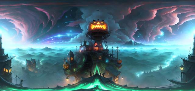 digital painting halloween  concept art shelfclo4