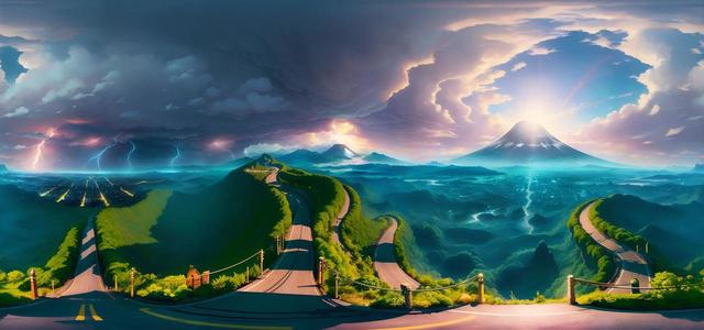 realistic concept art shelfcloud  thunderstorm 6r