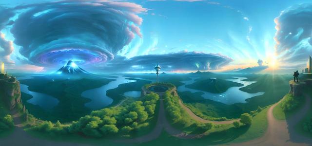 realistic aurora concept art shelfcloud  thunder41