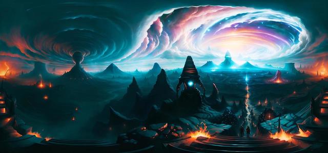 scenic fantasy art drawing concept art illustra444