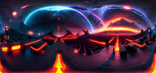 advanced no style lava  cyberpunk  city  shel66