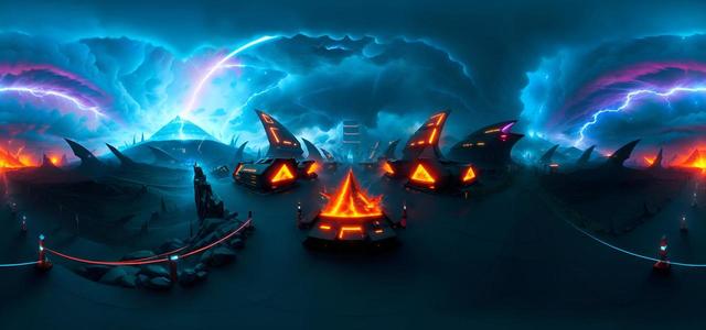 advanced no style lava cyberpunk city sheli
