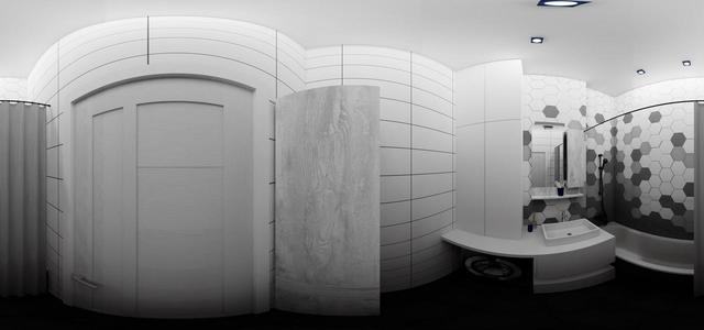 Panorama Monochrome Bathroom