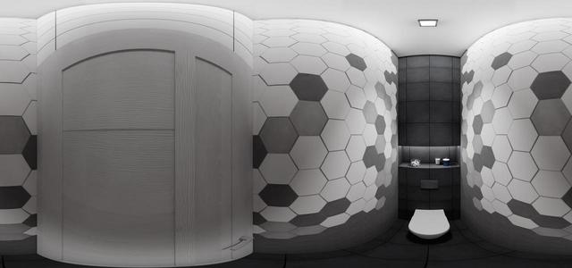 Panorama Monochrome Bathroom