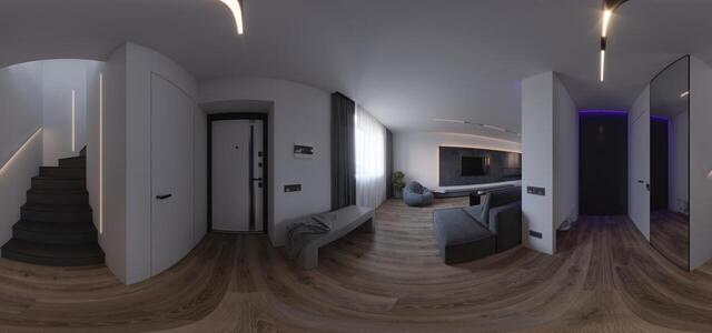 Interior design of a country house 105 sqm