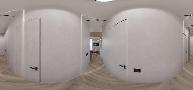 Interior design 90 sqm - interior hallway