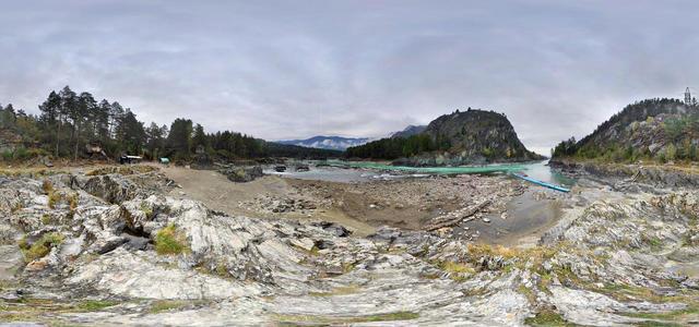 Confluence of Chemal and Katun, Chemal village¹