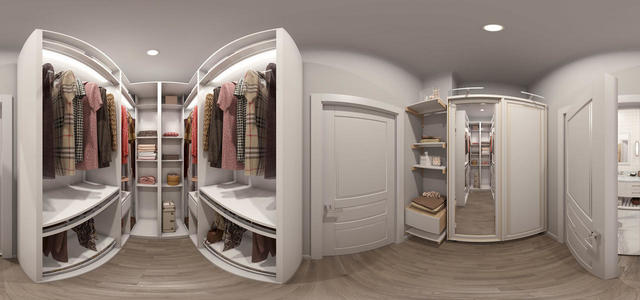 on site wardrobe in the bedroom