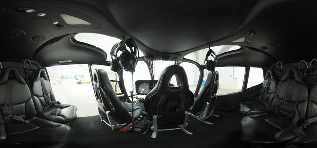 Eurocopter EC130B4 passenger compartment