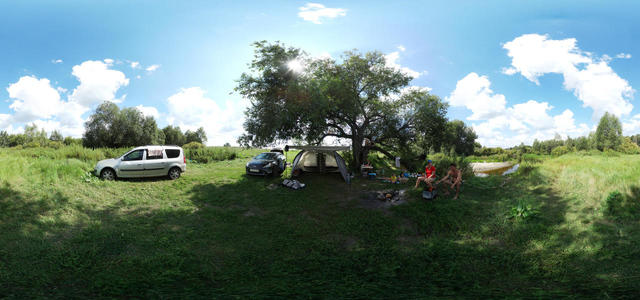 Camp under the willow