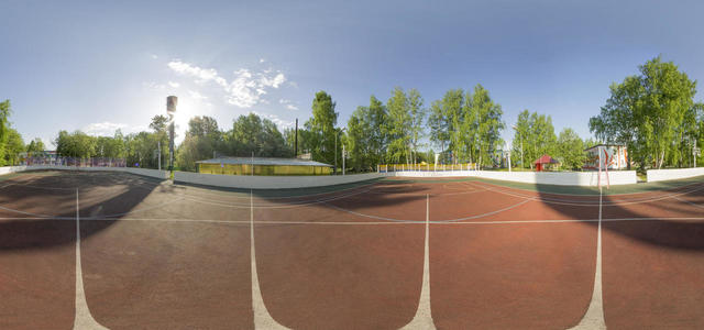Hockey ground with rubber coating