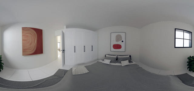 AA Unit 3 - Bedroom 1 Panorama