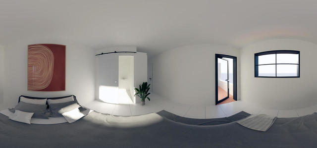 AA Unit 3 - Bedroom 2 Panorama