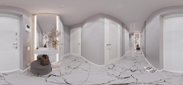 2 sq. 1 corridor