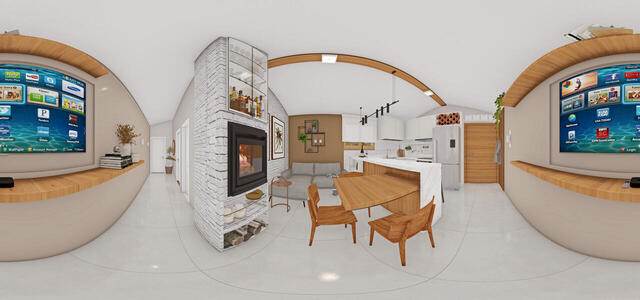4- Living room with table