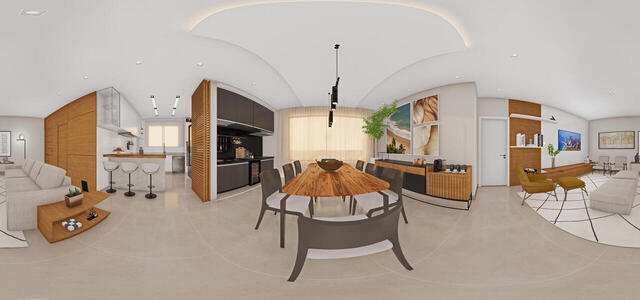 Sala de jantar e gourmet