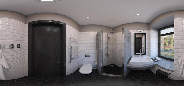 Bathroom with room