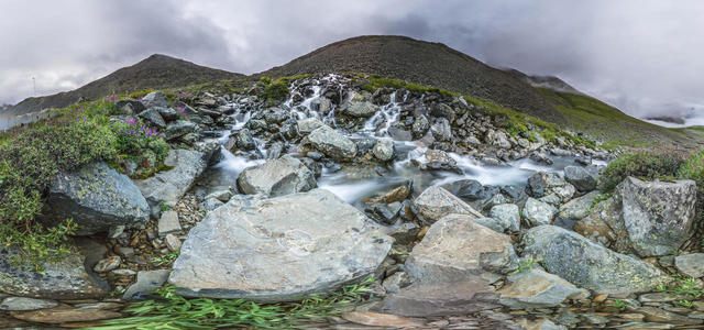 Waterfall under the Shumak Pass